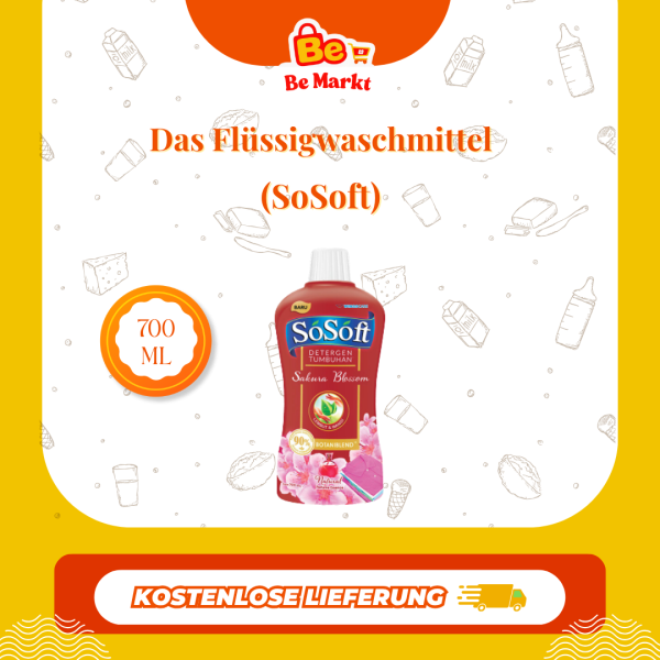 Das Flüssigwaschmittel SoSoft - 700 ml